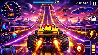 🏁 Monster Truck Extreme Stunts 🚀 | Insane Mega Ramp Racing Gameplay