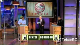 Denzel Washington Takes His Yankees Trivia Very Seriously Against Robinson Cano #yankees