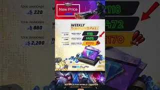 Mlbb Diamond 💐 Weekly Pass ₹119! #mlbbrecharge #diamondml #mlbb #shorts