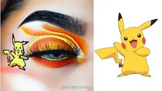 In Depth Tutorial | Pikachu Orange Yellow Blend Eyeshadow | Step by Step