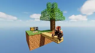 Skyblock timelapse: All Challenges up to Iron farm