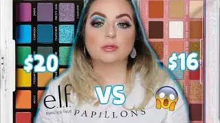 E.L.F J.KISSA TO THE RESCUE PALETTE VS RETRO PARADISE PALETTE | REVIEW, SWATCHES, & TUTORIAL 😱