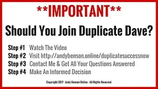Duplicate Dave - Should You Join The Duplicate Dave Program?