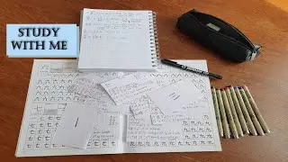 Study With Me: Making Kanji Flashcards