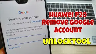Huawei P20 (EML-L09), Remove Google account, bypass FRP. Unlocktool 2024.