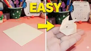 Easy Origami Rabbit Tutorial |🐰(No Glue)