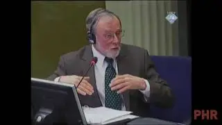 Dr. William Haglund Testifying at the Trial of Radovan Karadzic
