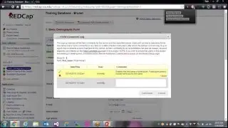REDCap Topic Session Field Comments / History