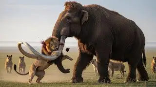 Lion Messed With Giant Mammoth Thinking Him Weak But This Became His Last Mistake