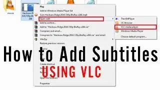 How to Add Hardcode Subtitles to a Movie OR Video Using VLC|Loading External Subtitles in VLC Player