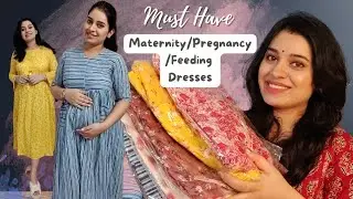 🌸Amazon Comfortable Maternity/Feeding Dresses Haul &Try On in Budget 🌸