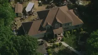 SKYFOX over scene of deadly mass shooting at Bridgeton, NJ house party