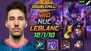 LeBlanc Mid Build Nuc Luden's Tempest Fleet Footwork - LOL EUW GrandMaster Patch 13.15
