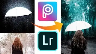 TRENDING UMBRELLA PHOTO EDITING TUTORIAL PICSART AND LIGHTROOM  ||  RED MAN EDITORR