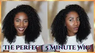 Natural Hair Flip Over Half Wig | Best Human Hair Wigs for Black Women | QVR Hair Review & Styling
