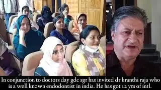 In conjunction to doctors day GDC Srinagar