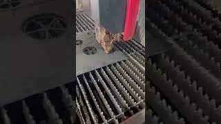 cutting gear of steel with cnc laser for making clock #handtools #tool #clock #diy #making