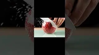 AI Satisfying Video: Half Apple in Fizzy Drink #shorts #satisfyingvideo  #oddlysatisfying  #asmr