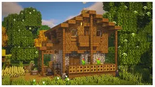 Minecraft: How To Build A Simple Survival Starter House | Tutorial