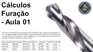 Cálculos Furação (Brocas) Usinagem - Parte 01