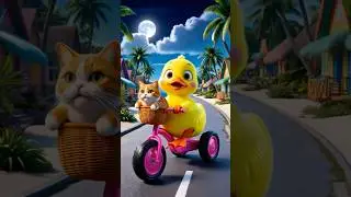 Duck🐤adopts CAT🐱 #dubidubidu #explore #duck #ducklife #funnyduck #duckrescue #duckstory #ducks #fy
