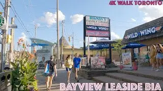 Bayview Leaside BIA - Bayview Avenue from Davisville to Eglinton: 4K Slow Walk Toronto, Canada