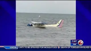 Pilot, passenger OK after small plane crashes into water near Virginia Key