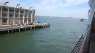 Leaving Boston port on Norwegian Dawn Cruise Line - 7/6/12
