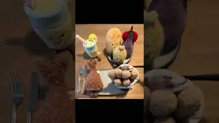 Jellycat dinner!!!#cute #jellycat  #trending #food