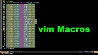 vim tip #4 - Macros