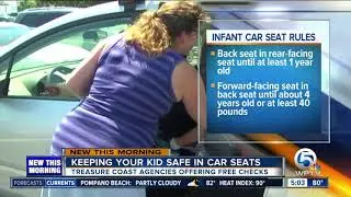 Get your child car seat checked for free in Martin County
