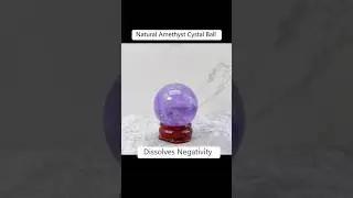 Natural Amethyst Cystal Ball dissolves negativity car room desktop decoration#crystalball