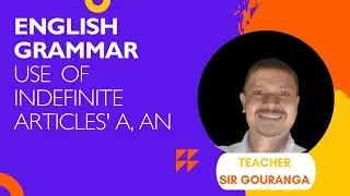 English Grammar Basic Part use of Indefinite Articles 