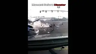 Moment Before Disaster | Brutal Intersection Crash 🚨