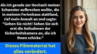 Als ich gerade zur Hochzeit meiner Schwester aufbrechen wollte, die in meinem Ferienhaus stattfand,