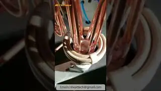 High frequency induction welding process of air conditioning shunt