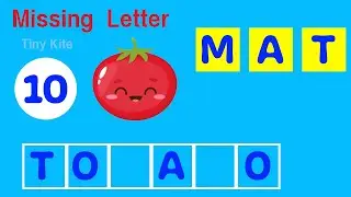 Missing letters of vegetables name | Tiny kite