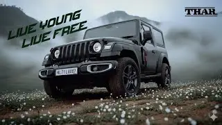 Mahindra Thar Cinematic Video| &ldquo;Black beast in the wild | Live young Live Free.