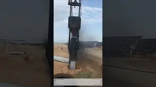 Diesel blasting hammer: the power to plant concrete piles in the desert