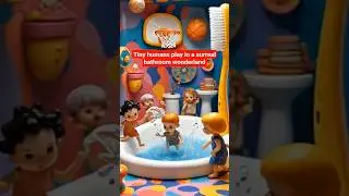 #waterslide#Tiny humans play in a surrealbathroom wonderland#shots