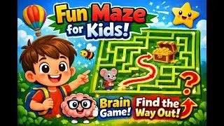 Kids Maze Game &ndash; Bachchon ke liye Fun Brain Puzzle