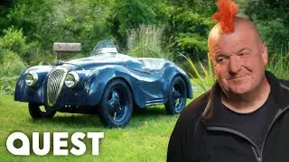 Ted Edley TRANSFORMS Austin A40 Pedal Car Into A XK150 Jaguar Racer | Salvage Hunters: The Restorers