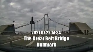 Great Belt Bridge 2021.07.22 14:34 Dashcam