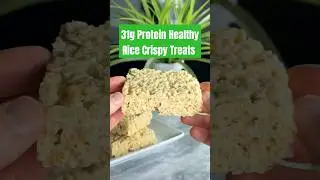 31g Protein Rice Crispy Treats 💚 Your New Pre-workout Go-To Snack Made From the Comfort of Home!