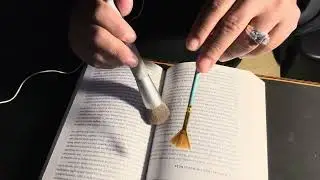 📖 Brushing, touching and turning pages | AMSR (no talking) 