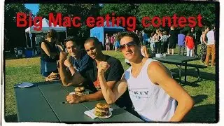 Vegan Gains vs The Light Twins eating Contest! Funny sped up version