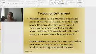Water!  Why people settle along rivers