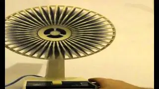 Vintage Starlet Electric Oscillating Table Fan by Electrostar Ltd
