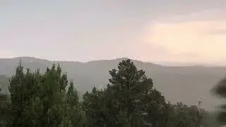 Hail above Trinidad lake Colorado  