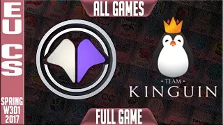 Millenium vs Team Kinguin All Games - EUCS Week 3 Spring 2017 - MIL vs KNG All Games